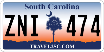 SC license plate ZNI474