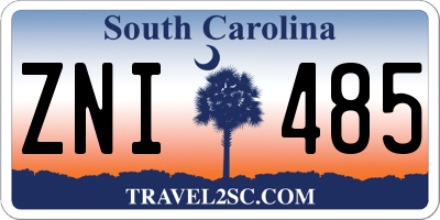 SC license plate ZNI485