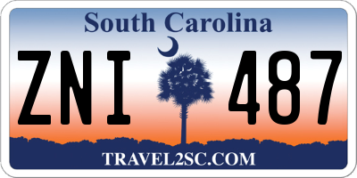 SC license plate ZNI487