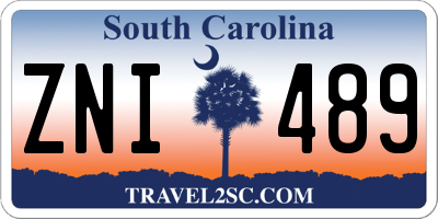 SC license plate ZNI489