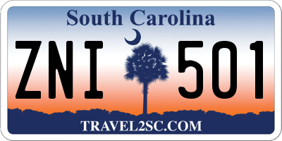 SC license plate ZNI501