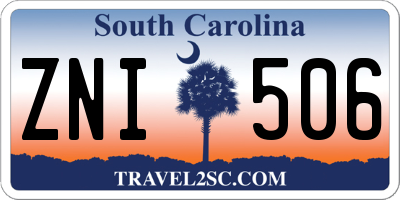 SC license plate ZNI506
