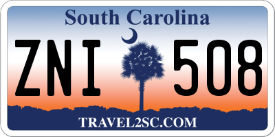 SC license plate ZNI508