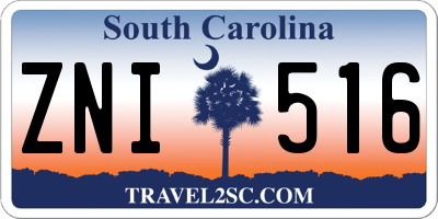 SC license plate ZNI516