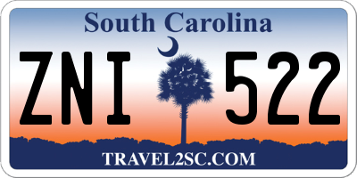 SC license plate ZNI522