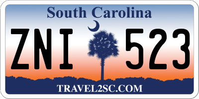 SC license plate ZNI523
