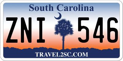 SC license plate ZNI546