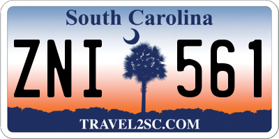 SC license plate ZNI561
