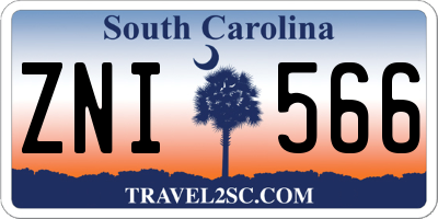 SC license plate ZNI566
