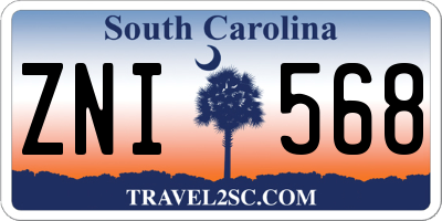 SC license plate ZNI568