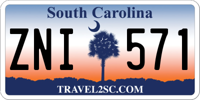 SC license plate ZNI571