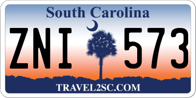 SC license plate ZNI573