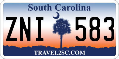 SC license plate ZNI583