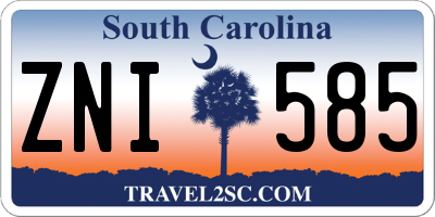SC license plate ZNI585