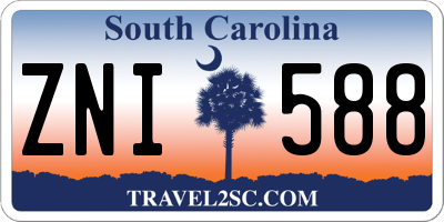 SC license plate ZNI588