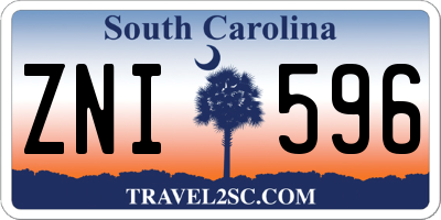 SC license plate ZNI596
