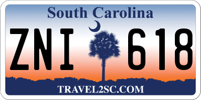 SC license plate ZNI618