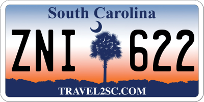 SC license plate ZNI622