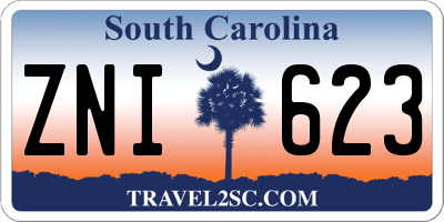 SC license plate ZNI623