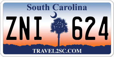 SC license plate ZNI624
