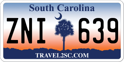 SC license plate ZNI639