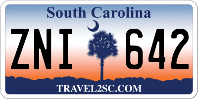 SC license plate ZNI642