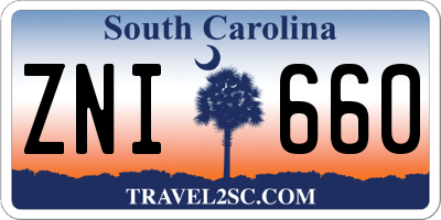 SC license plate ZNI660