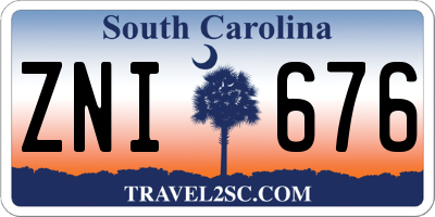 SC license plate ZNI676