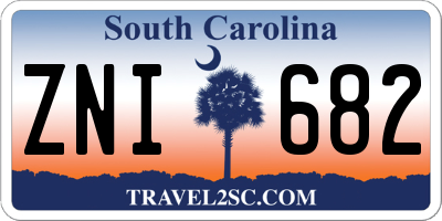 SC license plate ZNI682