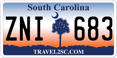 SC license plate ZNI683