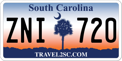SC license plate ZNI720
