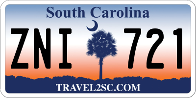 SC license plate ZNI721