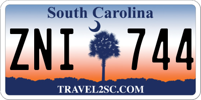 SC license plate ZNI744