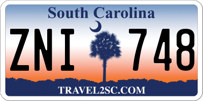 SC license plate ZNI748
