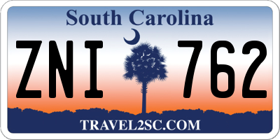 SC license plate ZNI762