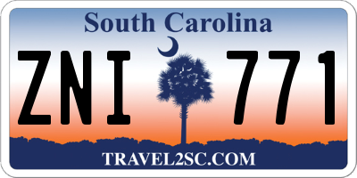 SC license plate ZNI771