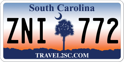 SC license plate ZNI772