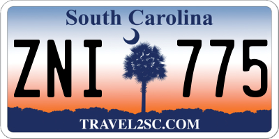 SC license plate ZNI775