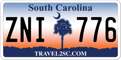 SC license plate ZNI776