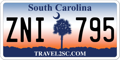SC license plate ZNI795