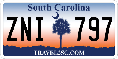SC license plate ZNI797