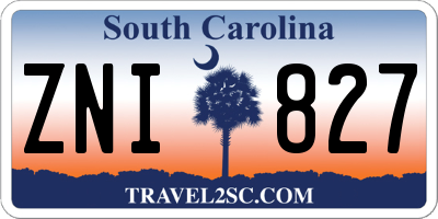 SC license plate ZNI827