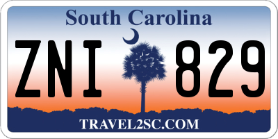 SC license plate ZNI829