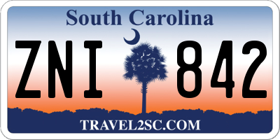 SC license plate ZNI842