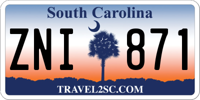SC license plate ZNI871