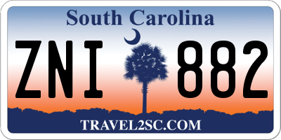 SC license plate ZNI882