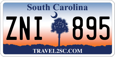 SC license plate ZNI895