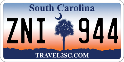 SC license plate ZNI944