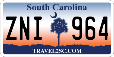 SC license plate ZNI964