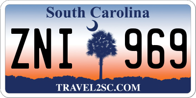 SC license plate ZNI969